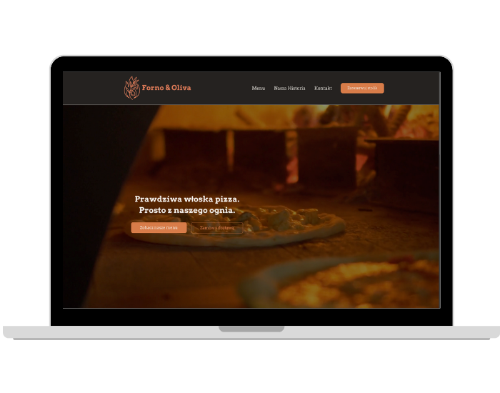 Portfolio e-com.lift: projekt strony internetowej dla restauracji premium.